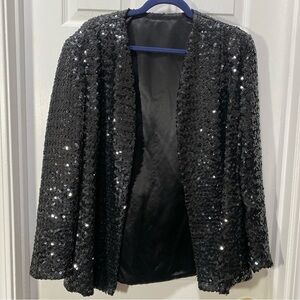 Sequin Black Jacket Women’s Large
